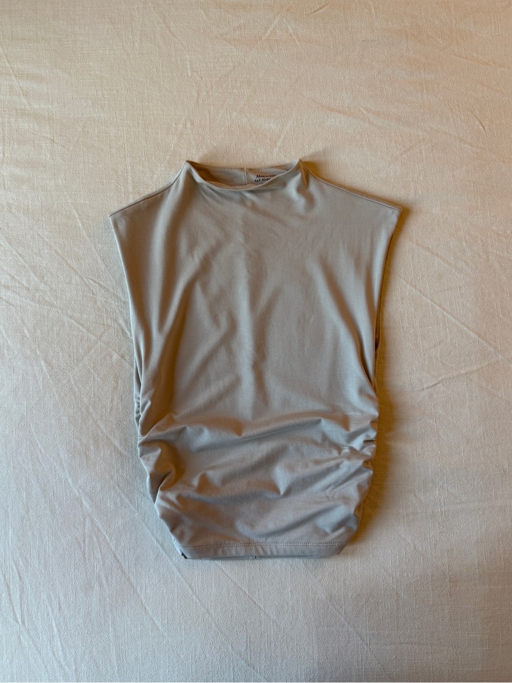 NWOT A&F Poloma Sleeveless Ruched Tank Top